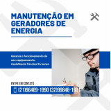 manutenção preventiva gerador de energia Iguaba grande